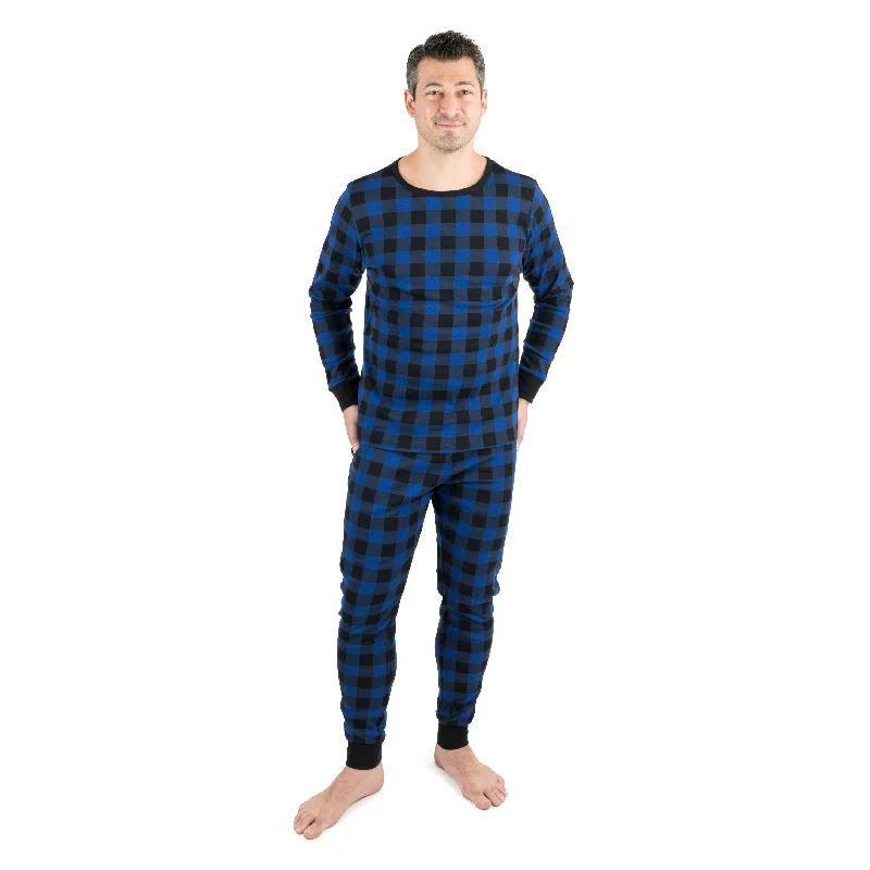 Medium / plaid black & navy