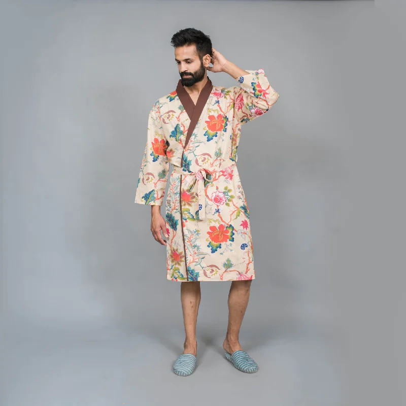 Couple Multi-colour Pure Cotton kimono robe Couple Multi-colour Pure Cotton kimono robe