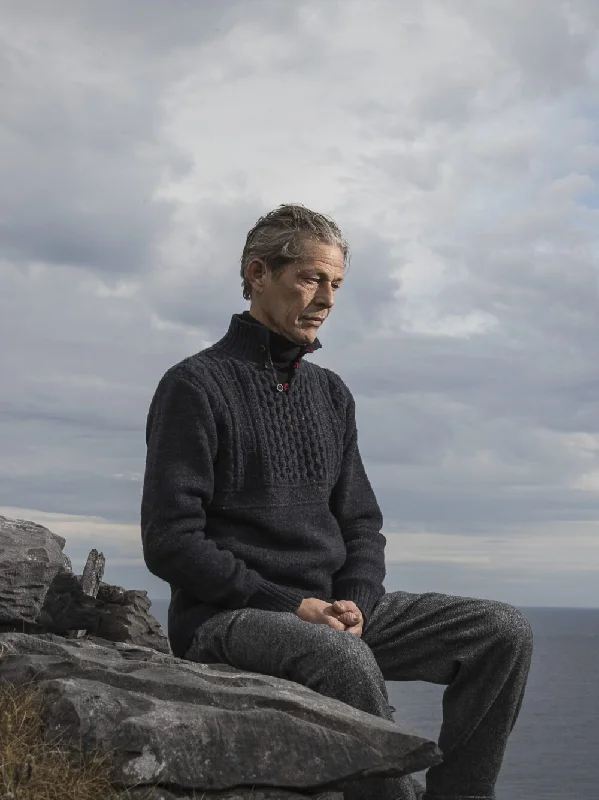 INIS MEAIN Mairtin Sweater GREY
