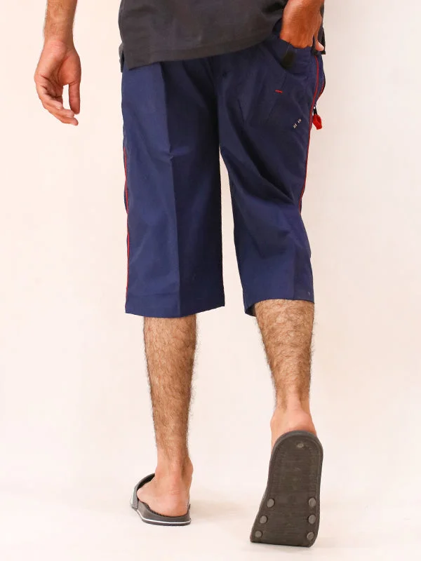 MS39 NK Men's Cotton Short Navy Blue