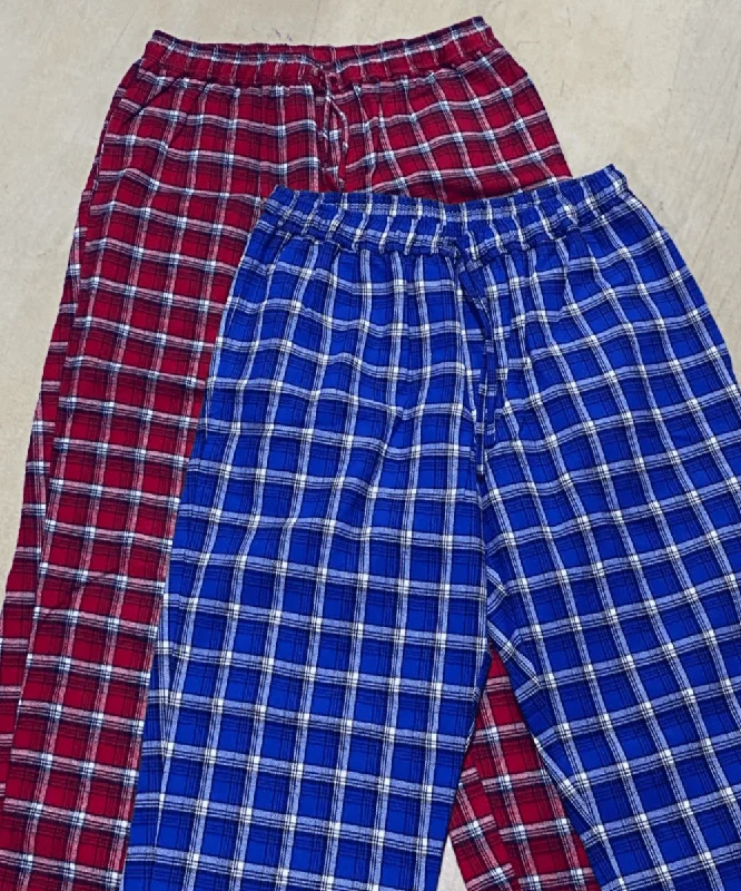 X-Large / Tall - 35/36"" / Royal Blue Plaid