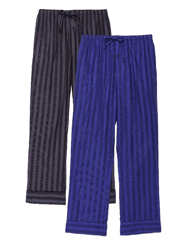2-Pack (Stripes Tonal Blue/Black-Grey) / M