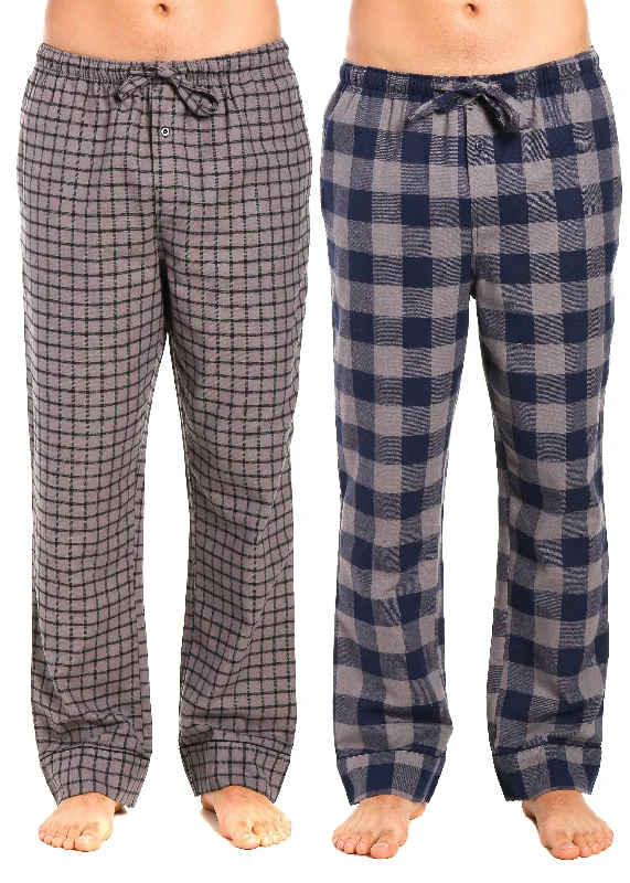 2-Pack (Checks Charcoal-Navy-Black) / M