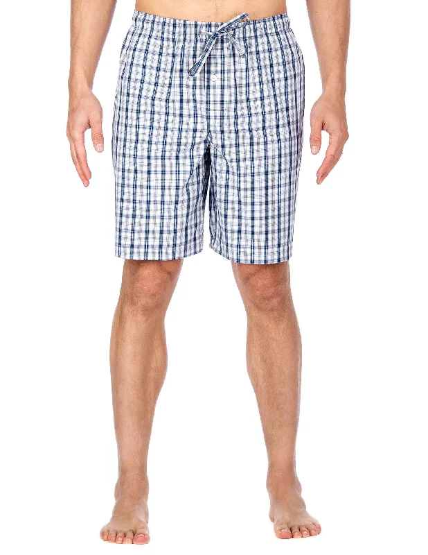 Plaid Blue-White-Gray / M