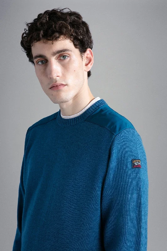 PAUL&SHARK X Soft Cooltouch Crewknit DEEP SEA