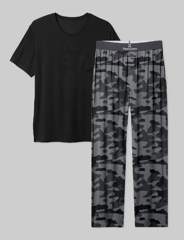 Black/Grey Camo / M / L